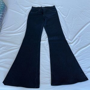 Citizens of Humanity Pinstriped Flare Denim